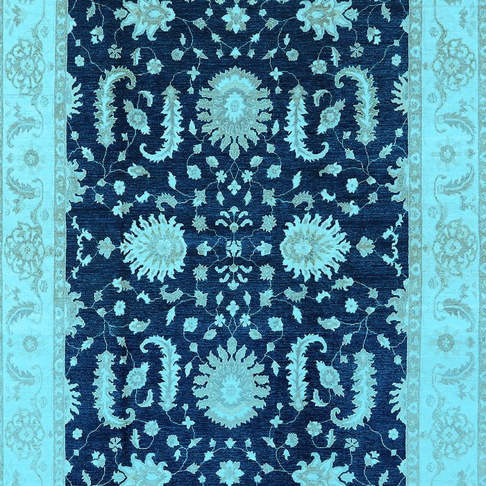 Oriental Light Blue Industrial Rug, urb1007lblu