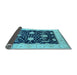 Sideview of Oriental Light Blue Industrial Rug, urb1007lblu