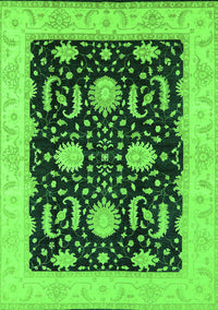 Oriental Green Industrial Rug, urb1007grn