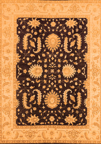 Oriental Orange Industrial Rug, urb1007org