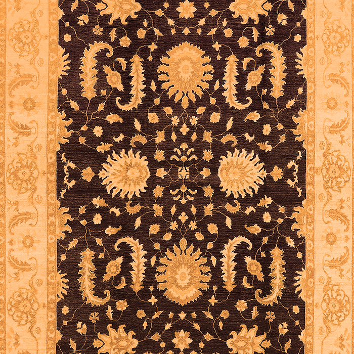 Oriental Orange Industrial Rug, urb1007org
