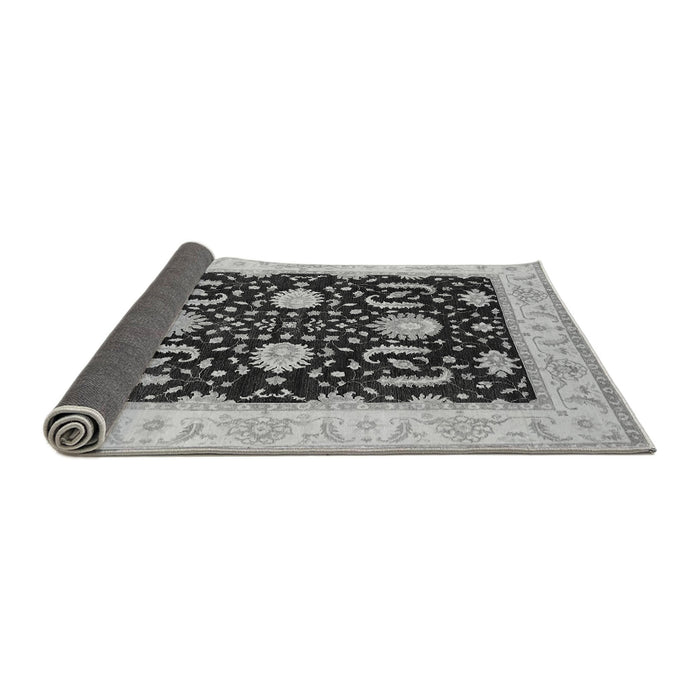 Sideview of Oriental Gray Industrial Rug, urb1007gry