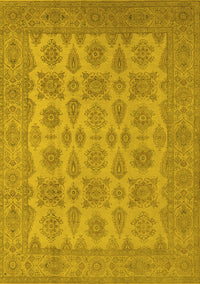 Oriental Yellow Industrial Rug, urb1008yw