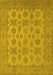 Oriental Yellow Industrial Rug, urb1008yw