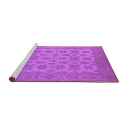 Sideview of Machine Washable Oriental Purple Industrial Area Rugs, wshurb1008pur