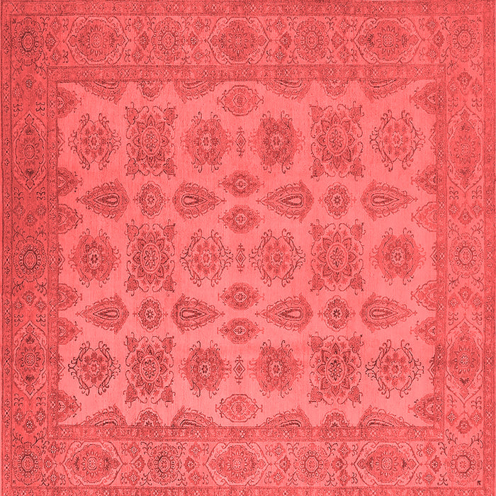 Machine Washable Oriental Red Industrial Rug, wshurb1008red