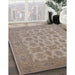 Machine Washable Industrial Modern Dark Almond Brown Rug in a Family Room, wshurb1008