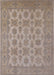 Machine Washable Industrial Modern Dark Almond Brown Rug, wshurb1008