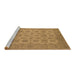 Sideview of Machine Washable Oriental Brown Industrial Rug, wshurb1008brn