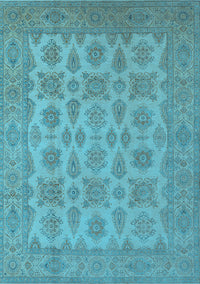 Oriental Light Blue Industrial Rug, urb1008lblu