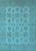 Oriental Light Blue Industrial Rug, urb1008lblu