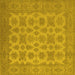 Square Oriental Yellow Industrial Rug, urb1008yw