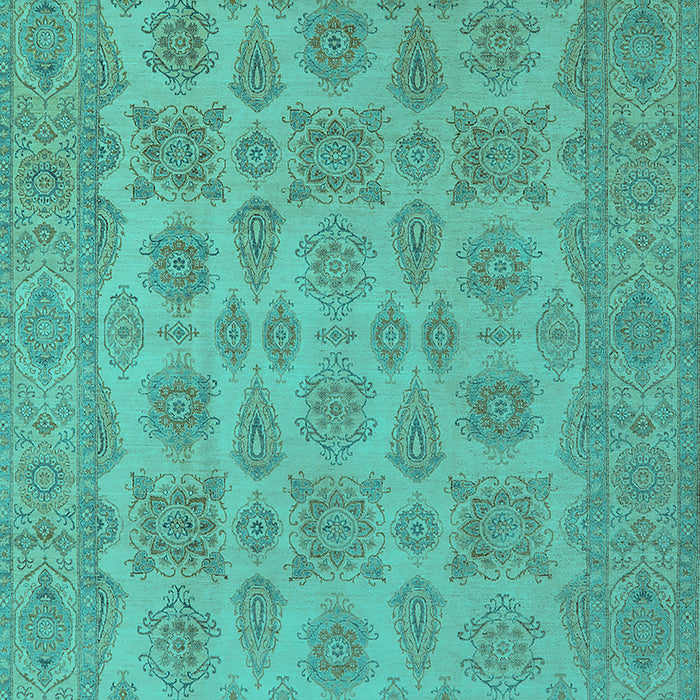 Oriental Turquoise Industrial Rug, urb1008turq