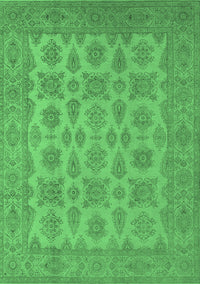 Oriental Emerald Green Industrial Rug, urb1008emgrn