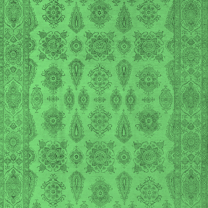 Oriental Emerald Green Industrial Rug, urb1008emgrn