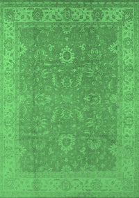 Oriental Emerald Green Industrial Rug, urb1009emgrn