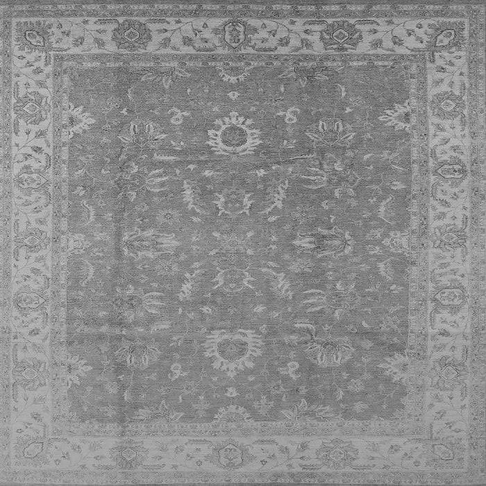 Square Machine Washable Oriental Gray Industrial Rug, wshurb1009gry