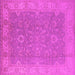 Square Oriental Pink Industrial Rug, urb1009pnk