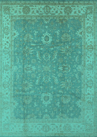 Oriental Turquoise Industrial Rug, urb1009turq