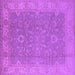 Square Oriental Purple Industrial Rug, urb1009pur