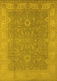 Oriental Yellow Industrial Rug, urb1009yw