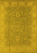 Oriental Yellow Industrial Rug, urb1009yw