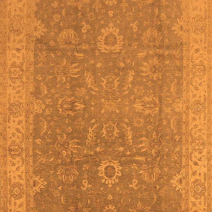 Machine Washable Oriental Orange Industrial Area Rugs, wshurb1009org
