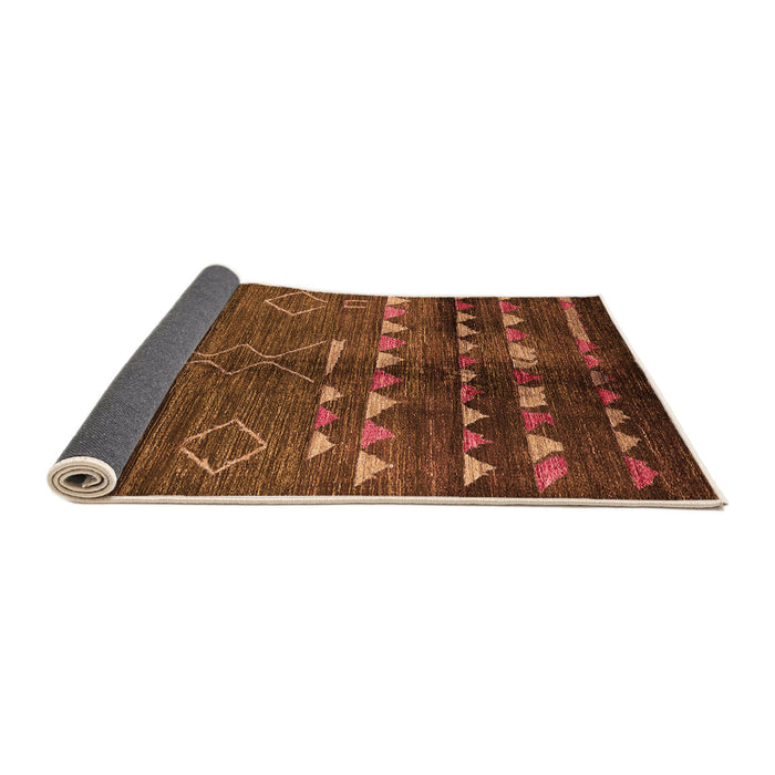 Sideview of Oriental Orange Industrial Rug, urb1010org