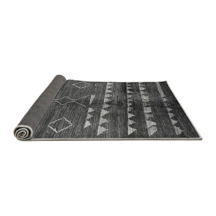 Sideview of Oriental Gray Industrial Rug, urb1010gry