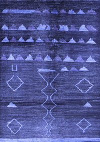 Oriental Blue Industrial Rug, urb1010blu