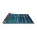 Sideview of Oriental Light Blue Industrial Rug, urb1010lblu