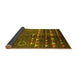 Sideview of Oriental Yellow Industrial Rug, urb1010yw