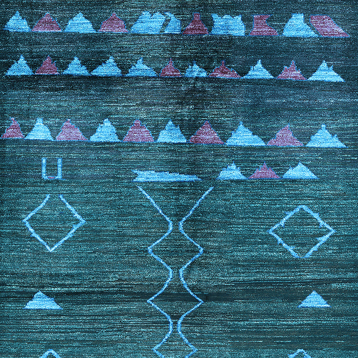 Oriental Light Blue Industrial Rug, urb1010lblu