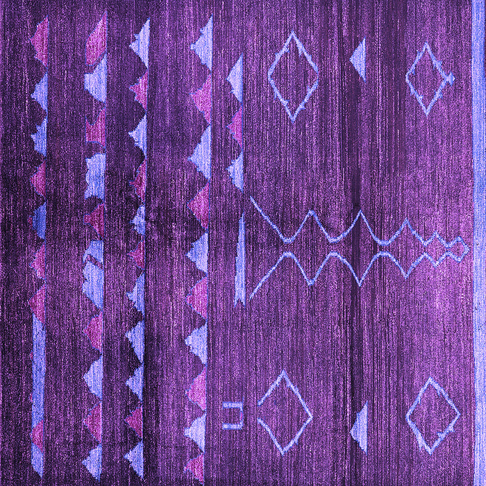 Square Oriental Purple Industrial Rug, urb1010pur