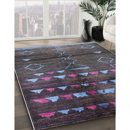 Machine Washable Industrial Modern Black Rug in a Family Room, wshurb1010