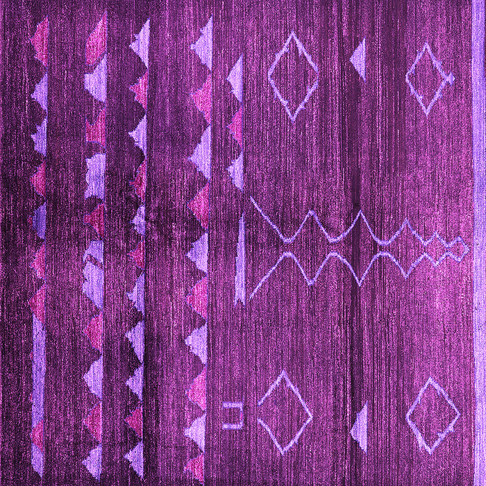 Square Machine Washable Oriental Pink Industrial Rug, wshurb1010pnk