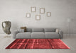 Industrial Red Washable Rugs