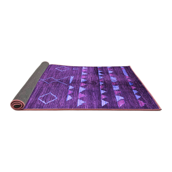 Sideview of Oriental Purple Industrial Rug, urb1010pur