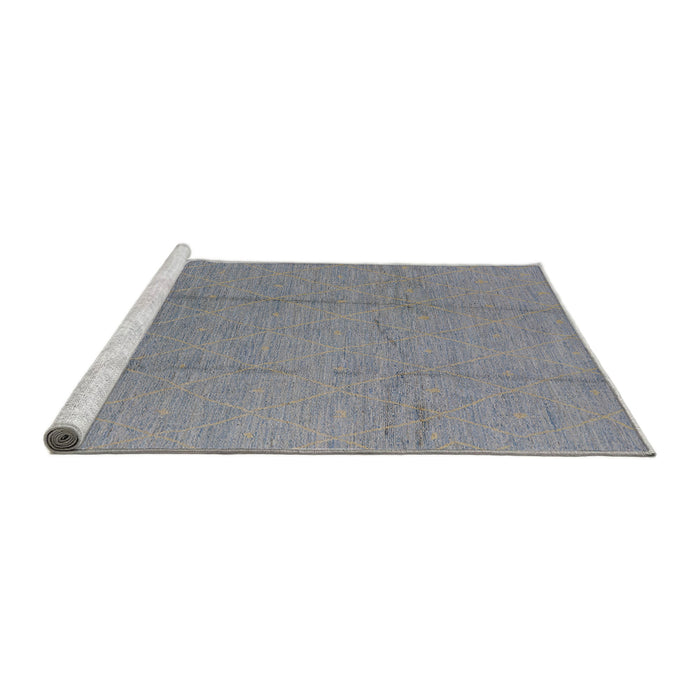 Sideview of Machine Washable Industrial Modern Dark Gray Rug, wshurb1011