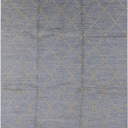 Square Machine Washable Industrial Modern Dark Gray Rug, wshurb1011