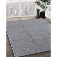 Mid-Century Modern Dark Gray Oriental Rug, urb1011