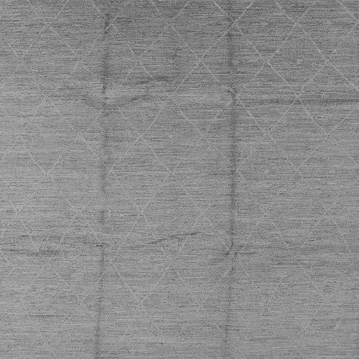 Square Machine Washable Oriental Gray Industrial Rug, wshurb1011gry