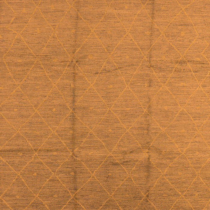 Square Oriental Orange Industrial Rug, urb1011org