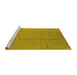 Sideview of Machine Washable Oriental Yellow Industrial Rug, wshurb1011yw