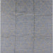 Square Mid-Century Modern Dark Gray Oriental Rug, urb1011