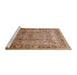 Sideview of Machine Washable Industrial Modern Brown Sand Brown Rug, wshurb1012