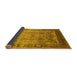 Sideview of Oriental Yellow Industrial Rug, urb1012yw