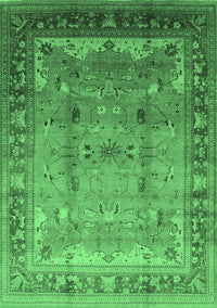 Oriental Emerald Green Industrial Rug, urb1012emgrn