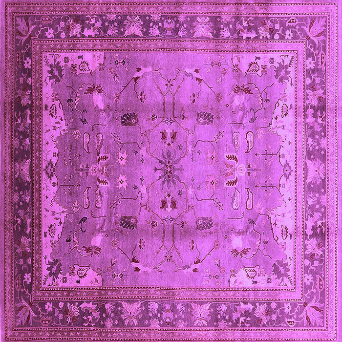 Square Oriental Purple Industrial Rug, urb1012pur