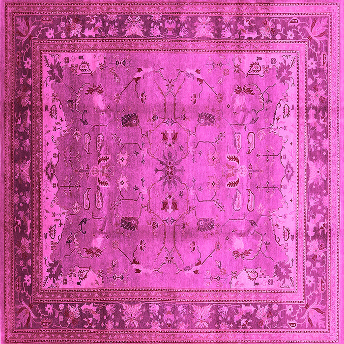 Square Oriental Pink Industrial Rug, urb1012pnk